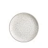 Heath Ceramics Camellia Etched Dinner Plate In Opaque White