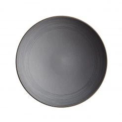 Heath Ceramics Echo Etched Shallow Salad Bowl In Indigo