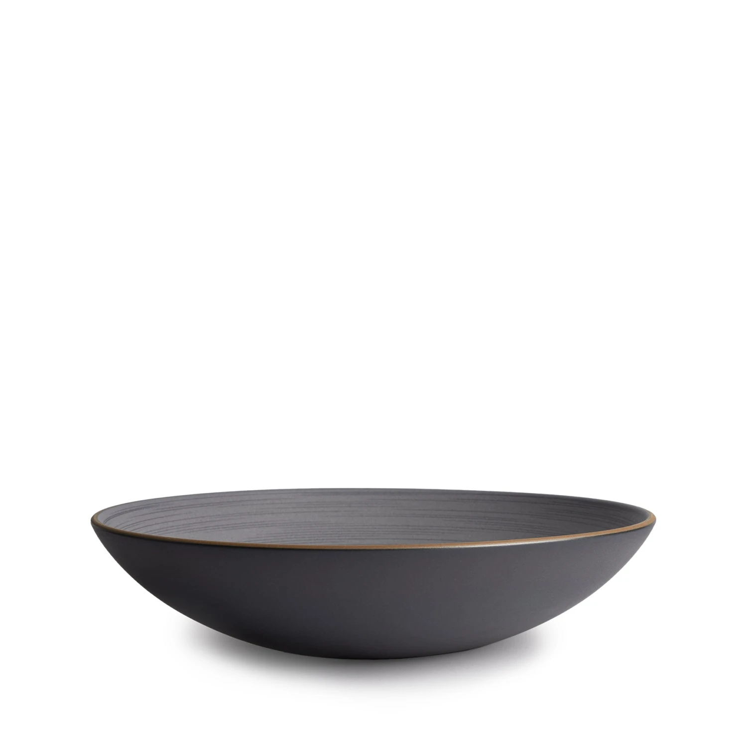 Heath Ceramics Echo Etched Shallow Salad Bowl In Indigo 1 Heath Ceramics Echo Etched Shallow Salad Bowl In Indigo