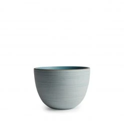Heath Ceramics Echo Etched Deep Serving Bowl In Wave