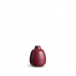 Heath Ceramics Bud Vase In Cranberry