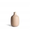 Heath Ceramics Single-Stem Vase In White Peach Vases