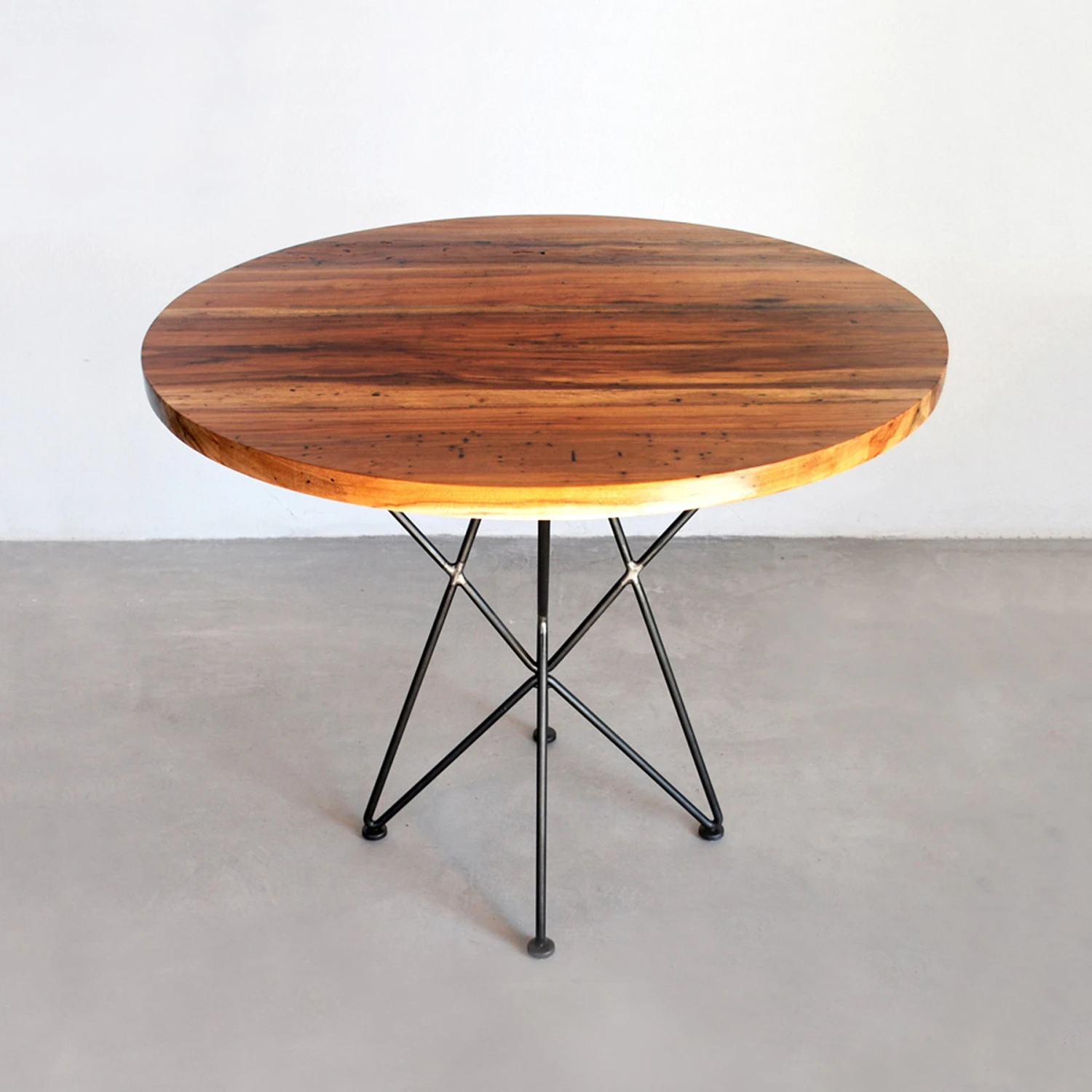 Garza Marfa Furniture Pecan Top Round Cafe Table 36" 1 Garza Marfa Furniture Pecan Top Round Cafe Table 36"