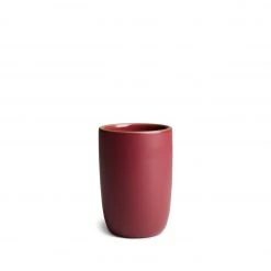 Heath Ceramics Tall Modern Cup In Red Plum/Currant