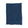 Adelene Simple Cloth Final Few Waffle Knit Throw In Indigo
