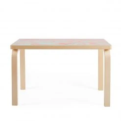 Artek Bench 153B In Red And Turquoise