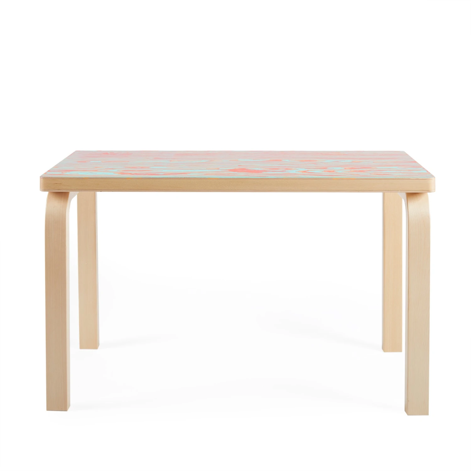 Artek Bench 153B In Red And Turquoise 1 Artek Bench 153B In Red And Turquoise