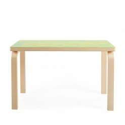 Artek Furniture Bench 153B In Green And Yellow