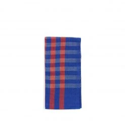 All Roads Grid Napkin In Cobalt (Set Of 2) New