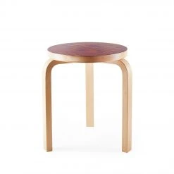 Artek Furniture Stool 60 In Pink And Purple