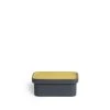 Heath Clay Studio Accessories Butter Dish In Ochre And Indigo