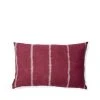 Cathy Callahan Stripes Pillow In Cranberry