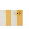 Cathy Callahan Linen Hand-Painted Stripes Runner In Sunflower New