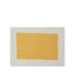 Cathy Callahan Linen Hand-Painted Placemat In Sunflower New