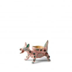 Carla Fernandez Dog Candleholder In Rose New