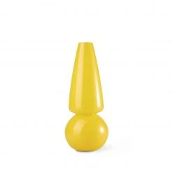 Cedric Mitchell Blomme Cone Vase In Yellow Vases