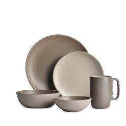 Heath Ceramics Cocoa Fawn Dinnerware Set Dinnerware Sets