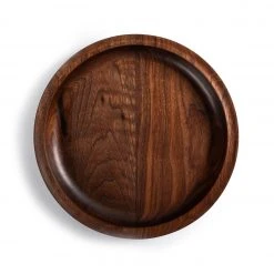 De Jong & Co Wooden Serving Bowl In Walnut