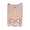 Donna Wilson Fun & Unique Bear Shaped Brushed Cotton Mini Blanket