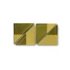 Heath Ceramics Tile DG14 Ochre Blend Triangles