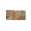Heath Ceramics Tile DG11 Natural Manganese Blend Triangles Dual Glaze
