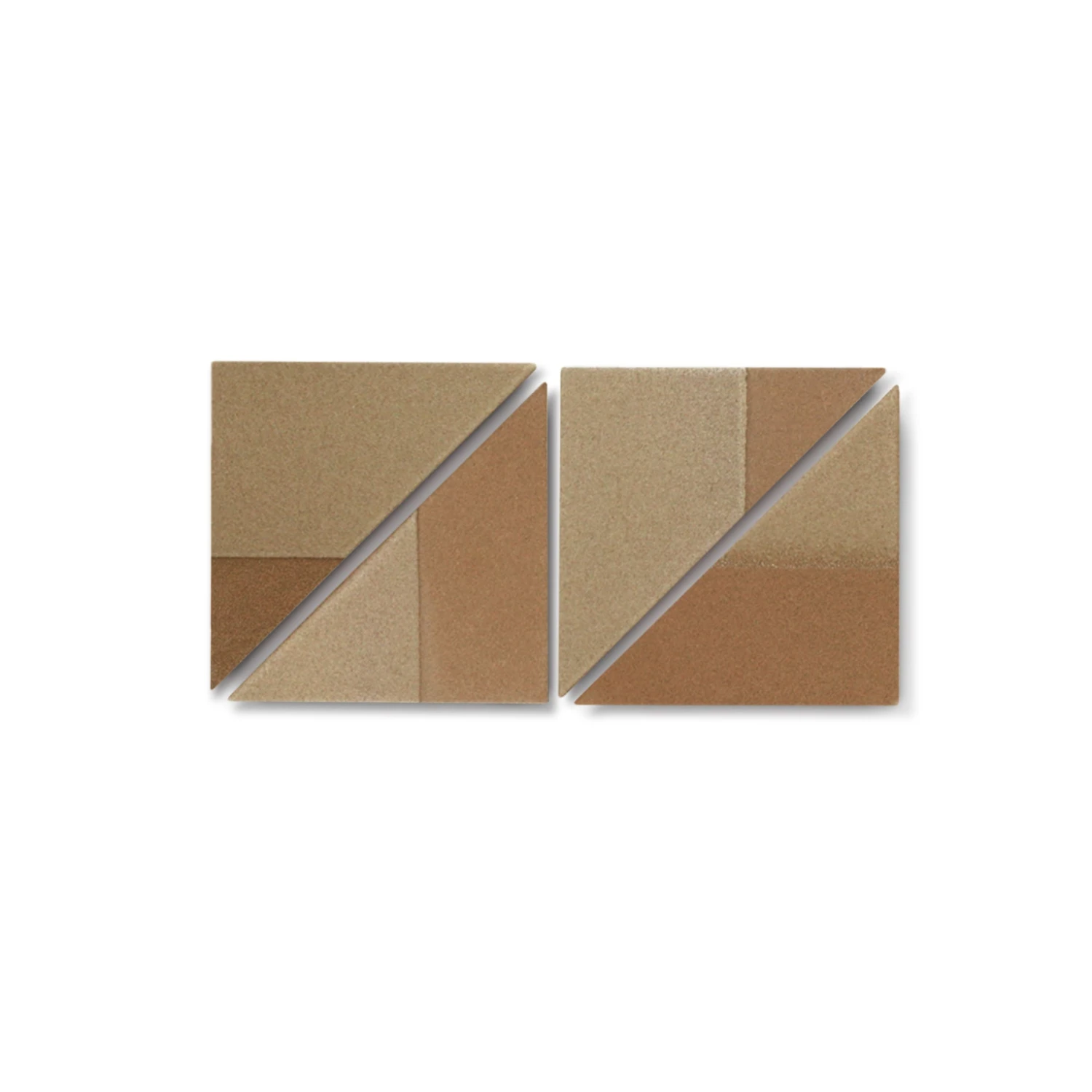 Heath Ceramics Tile DG11 Natural Manganese Blend Triangles Dual Glaze 1 Heath Ceramics Tile DG11 Natural Manganese Blend Triangles Dual Glaze