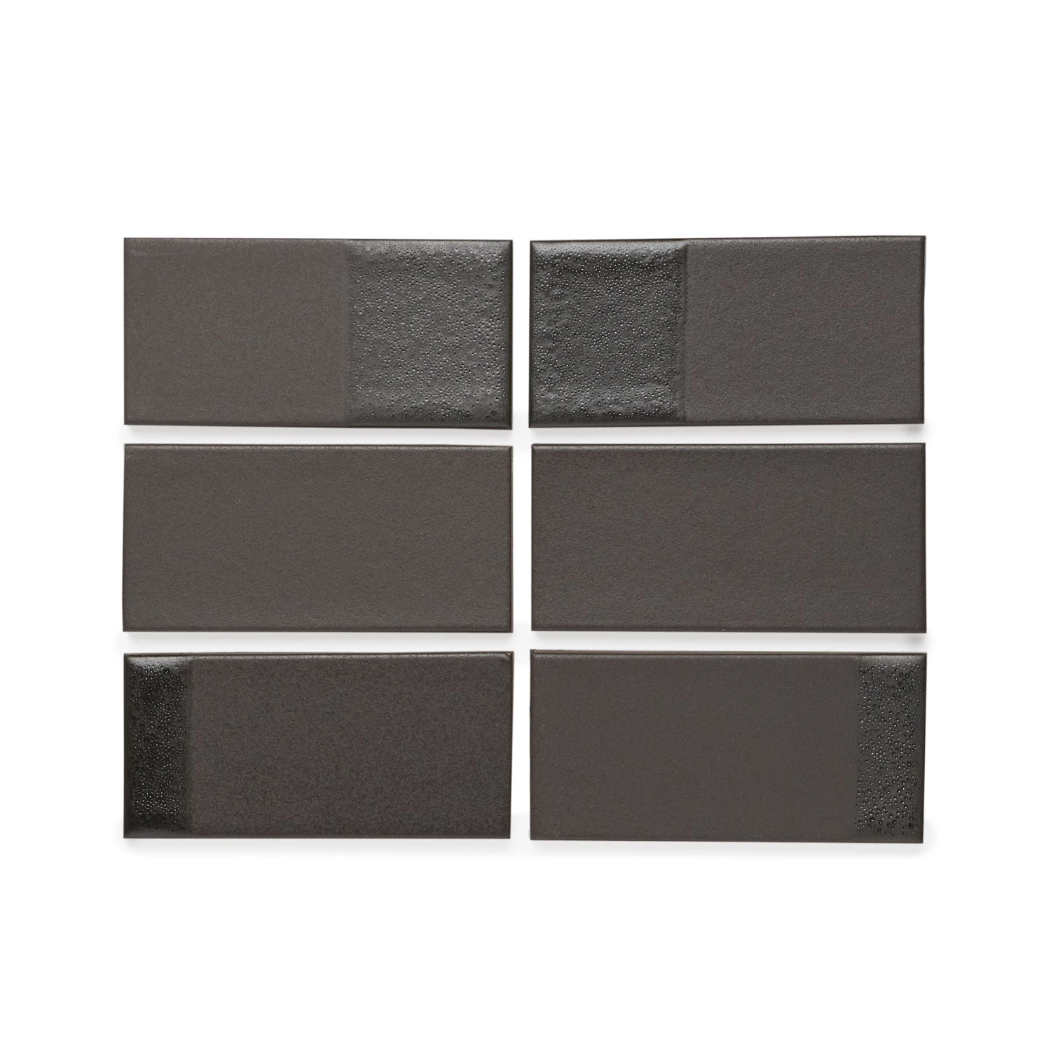 Heath Ceramics Tile DG12 Basalt Lava Blend Rectangles Dual Glaze 1 Heath Ceramics Tile DG12 Basalt Lava Blend Rectangles Dual Glaze