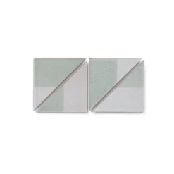 Heath Ceramics Tile Dual Glaze DG16 Fog Blend Triangles