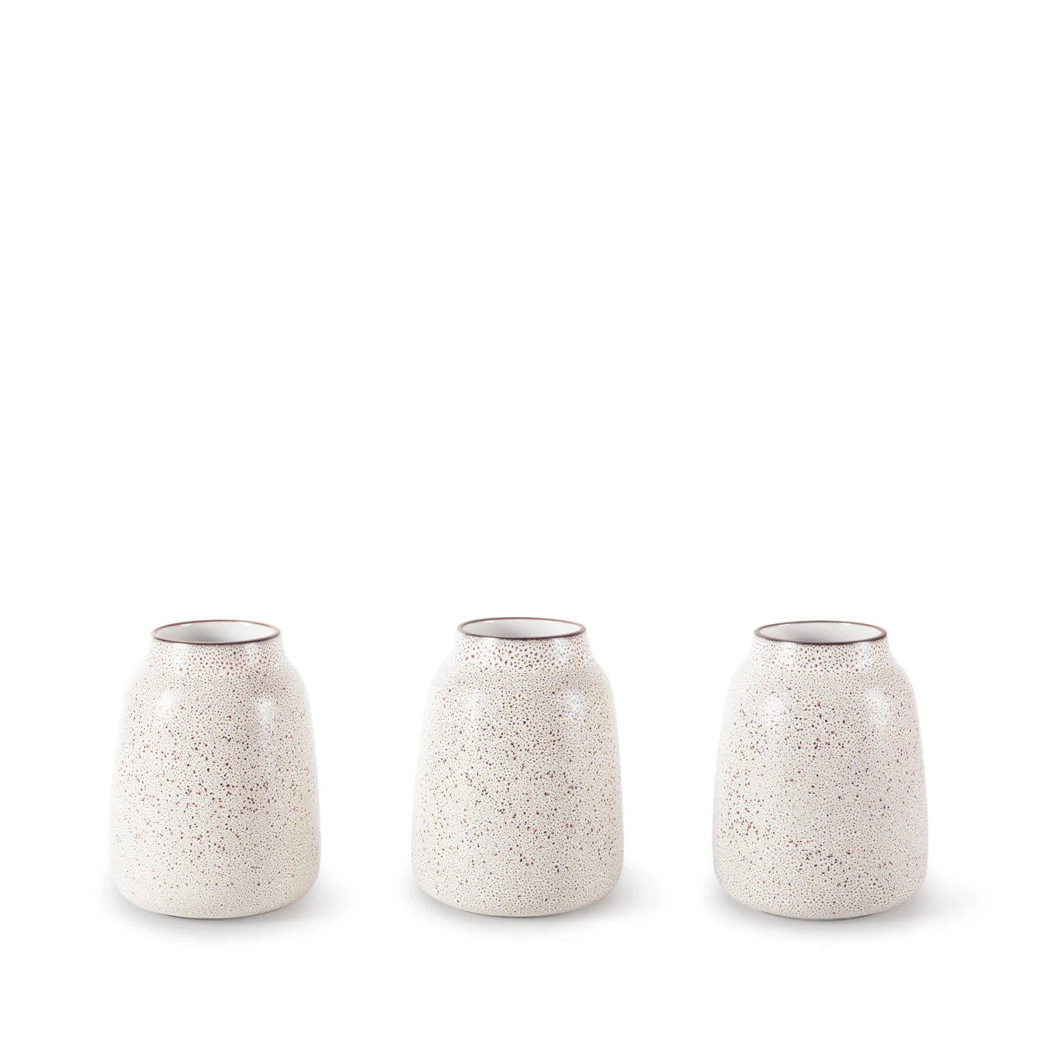 Heath Clay Studio Accessories Wide Vase In Opaque White And Matte Brown 2 Heath Clay Studio Accessories Wide Vase In Opaque White And Matte Brown