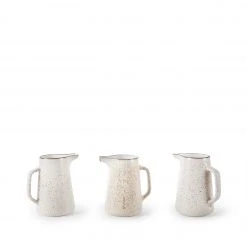 Heath Clay Studio Large Pitcher In Opaque White And Matte Brown 7 Heath Clay Studio Large Pitcher In Opaque White And Matte Brown