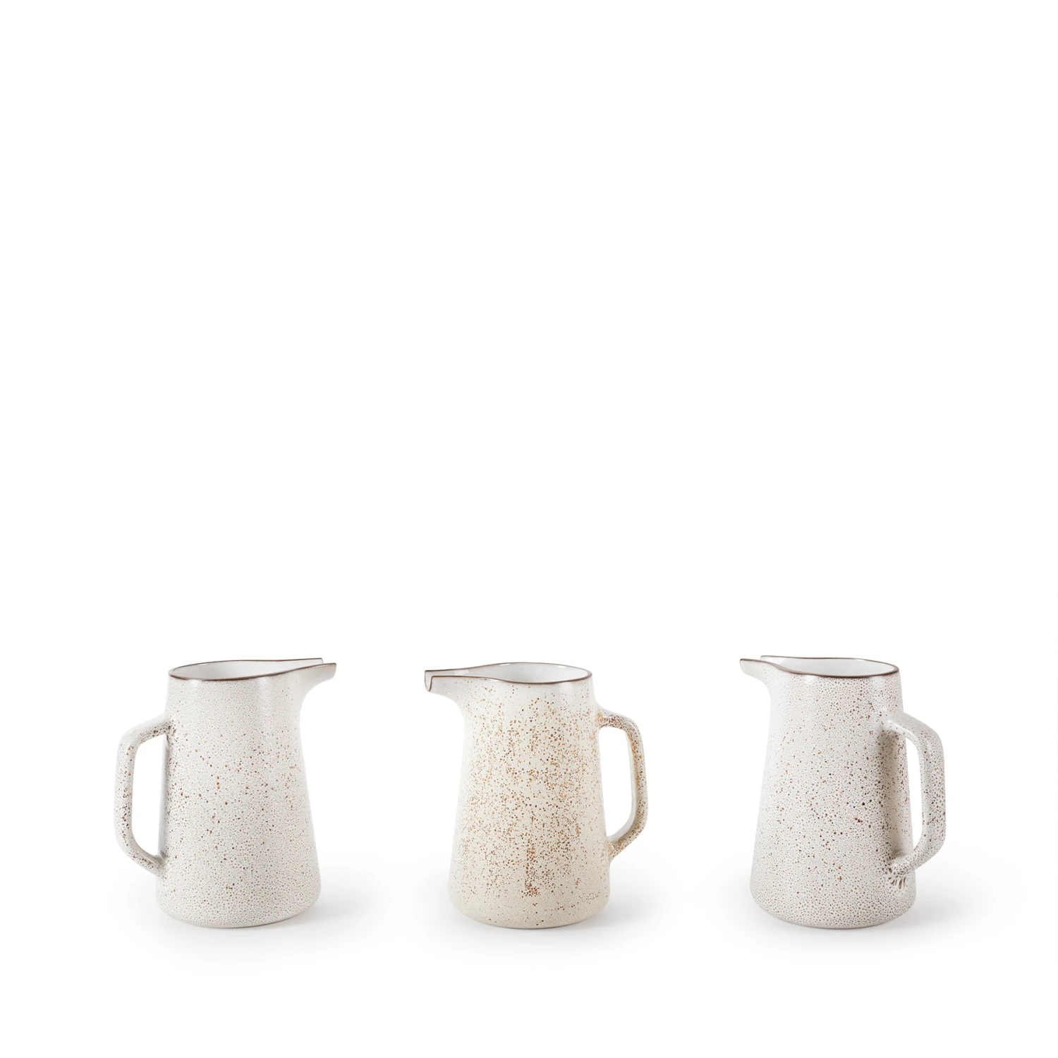 Heath Clay Studio Large Pitcher In Opaque White And Matte Brown 3 Heath Clay Studio Large Pitcher In Opaque White And Matte Brown