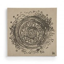 Heath + House Industries Linen Screen Print In Grey