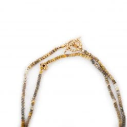 Kirsten Muenster Bumble Bee Jasper Necklace With Callistemon Beads Final Few