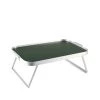 Kaymet Diamond Lap Tray In Forest Green & Silver New