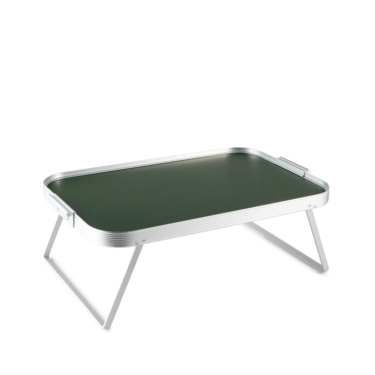 Kaymet Diamond Lap Tray In Forest Green & Silver New 1 Kaymet Diamond Lap Tray In Forest Green & Silver New