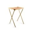 Kaymet Folding Tray Table In Signal Orange & Gold