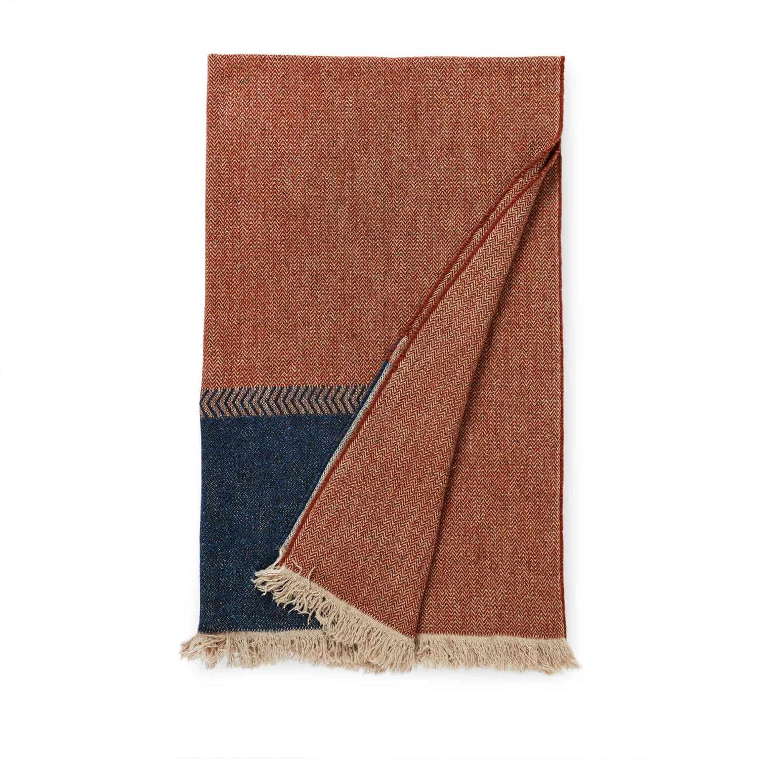 Libeco Jules Throw In Rust Herringbone Pillows & Throws 2 Libeco Jules Throw In Rust Herringbone Pillows & Throws