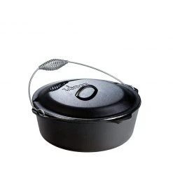 Lodge Cast Iron Dutch Oven With Spiral Handle 9qt