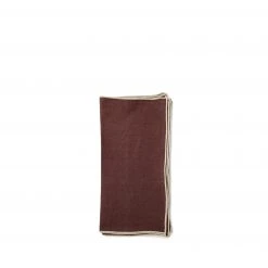 MADRE Small Napkins In Bordeaux (Set Of 4) All Linens