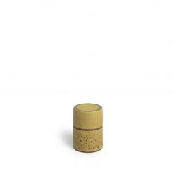 Heath Clay Studio Matchstick Holder In Ochre And Matte Brown