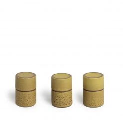 Heath Clay Studio Matchstick Holder In Ochre And Matte Brown