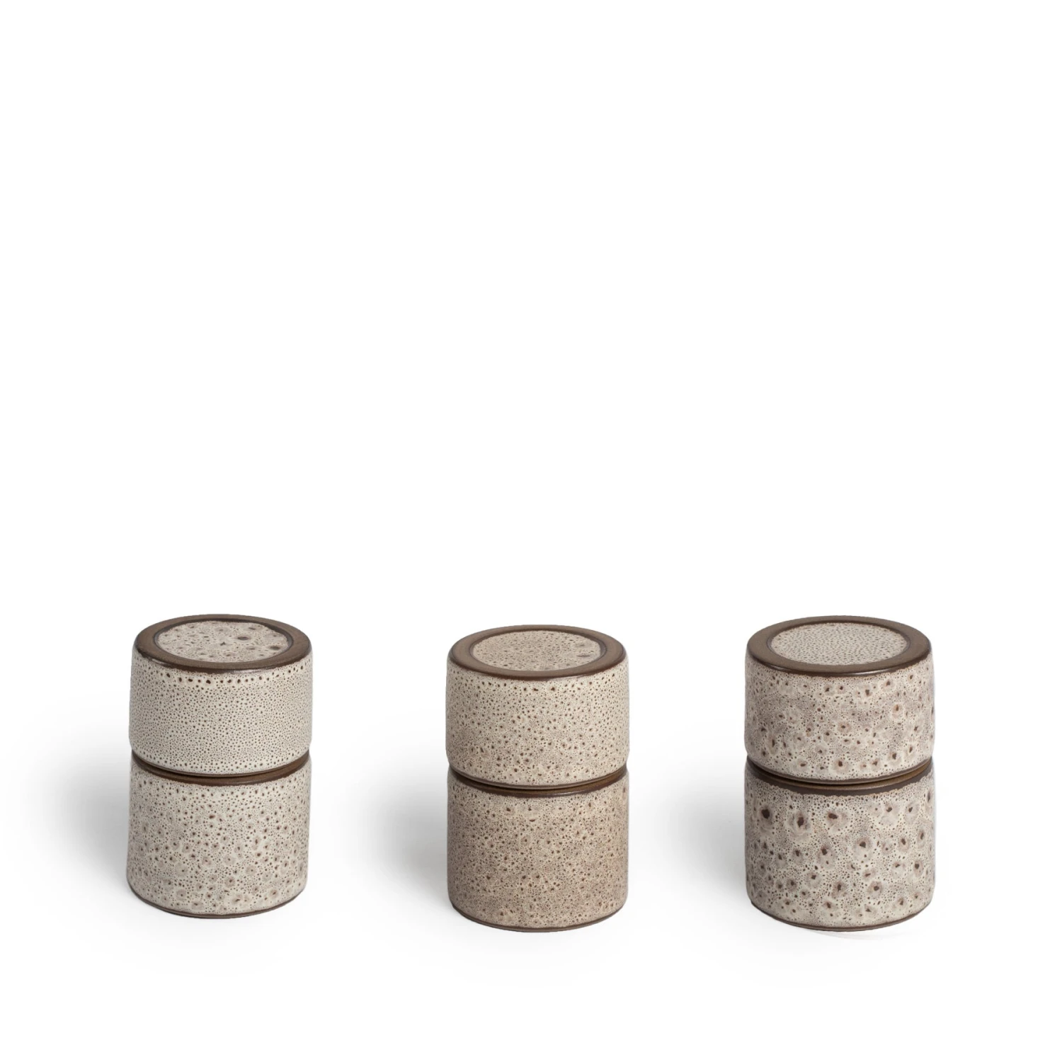 Heath Clay Studio Matchstick Holder In Vanilla Bean And Matte Brown Accessories 2 Heath Clay Studio Matchstick Holder In Vanilla Bean And Matte Brown Accessories