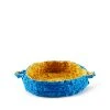 Llane Alexis Final Few Small Round Nesting Tray In Blue And Yellow