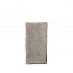 R+D.LAB All Linens Linen Hopsack Napkins In Moro Brown (Set Of 2)