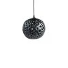 Stan Bitters 10" Ceramic Hanging Lantern In Black