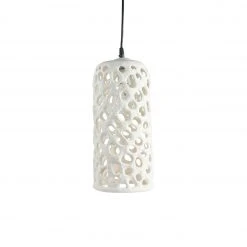 Stan Bitters Large Cylinder Hanging Lantern In White New