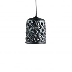 Stan Bitters Small Cylinder Hanging Lantern In Black New