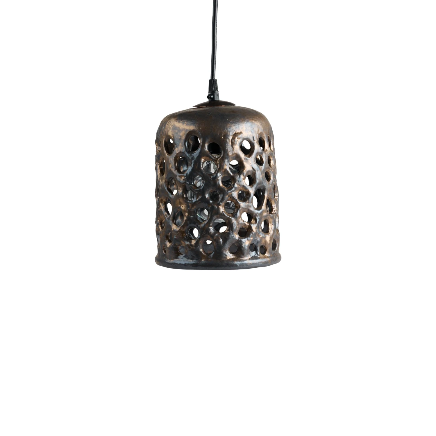 Stan Bitters Small Cylinder Hanging Lantern In Bronze 1 Stan Bitters Small Cylinder Hanging Lantern In Bronze