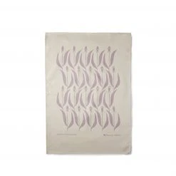Skinny LaMinx Final Few Flower Ring Tea Towel In Lavender And Grey