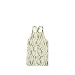 Skinny LaMinx Flower Ring Mini Chef Apron In Jade And Spruce New